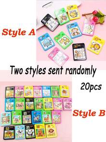 3/5/10 件套什锦颜色/形状拼图，透明纹理彩色动物，华荣路玩具，2 种款式随机发货（随机发货），[部分零件随机发货]，学习用品，拼图，水钻拼图 - 彩色 - 查看 13