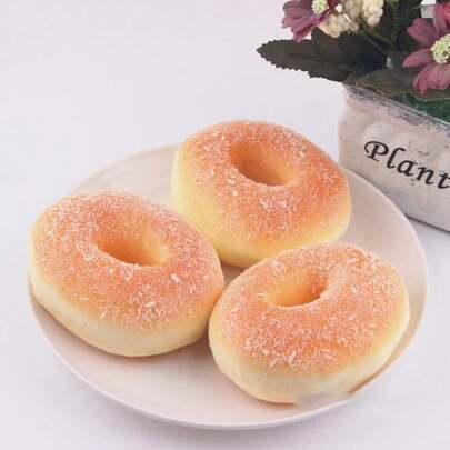1/2/3 chiếc bánh donut nhân tạo phủ đường lá phong, đạo cụ chụp ảnh, trang trí bánh mì, mô hình nhà bếp, quà tặng sinh nhật/tốt nghiệp.