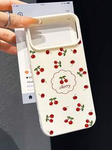 1pc Cute Cloud, Cherry Blossom Pattern Soft TPU Shockproof Phone Case, Minimalist Large Hole Fashion Cover Compatible With IPhone 15/15 Pro/16/16 Pro/17/17 Pro/17 Pro Max/12/12 Pro/12 Pro Max/11/11 Pro/13/13 Pro Max, Elegant Apple 14 Phone Case Gift For Friends, Lovers, Sisters Or Yourself - Multicolor - View 6