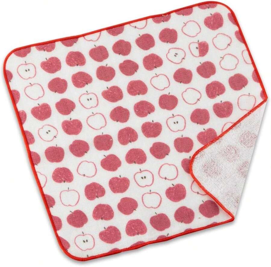 NOREN Japanese Cotton Towel Senshu (Osaka) Towel_Washcloth Face Towel Japanese Handkerchief_Made In Japan 100% Cotton Quick Drying Absorbent Ultra Soft Thin Traditional Japanese Pattern (Hydrangea) - ColorA - 查看 1