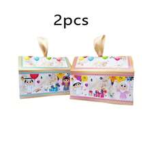 2pcs/6pcs/12pcs Eid Mubarak Candy Gift Boxes, Cute Ramadan Decorative Balloons, Mini Houses, Ribbons, Marble Pattern, Creative Party Favor Boxes, Reusable Candy Boxes, Snack Containers, Small Gift Boxes For Friends And Classmates - Multicolor - View 12