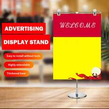 可调节T型背景架，最高可延伸至95厘米，带夹子，适用于视频工作室 - 本色 - 查看 6