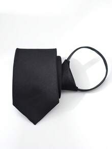 1条男女通用领带，黑色拉链领带，多种款式可选，适合商务、派对、正式场合、婚礼、日常休闲、通勤等场合。 - A - 查看 9