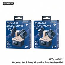 REMAX K17 Magnetic Clip-On Digital Wireless Lapel Microphone Offers One-To-One Connectivity For Clear Audio Recording And Live Streaming, Making It A Practical Ramadan Gift. - Lightning - View 5