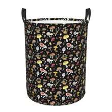 Cute Mushroom Snails Print Laundry Basket, Laundry Hamper For Bedroom Apartment College Dorm Room Essentials, Dirty Clothes Hamper For Bedroom Decor Aesthetic - Nhiều màu - Xem 8