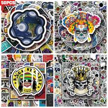 50pcs Gothic Fantasy Graffiti Style Stickers, Suitable For Scrapbooking, Diaries, Laptops, Water Bottles, Cars, Faith-Based Designs With Positive Messages, Great Gift - Multicolor - View 1