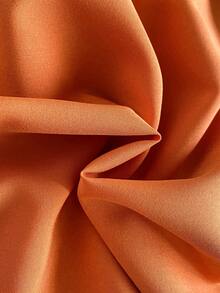 Young Girls' Bohemian Style Puff Sleeve Patchwork Dress - Orange - View 8