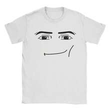 Anime Robot Robloxs Face-Shirts Women Fun Tees Crew Neck Short Sleeve Shirts Women Clothing Harajuku Shirts - White - View 1