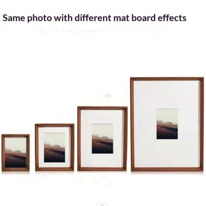 4pcs Rectangular Cream Paper Photo Frames, 16X12 Inch, Fits 6in/7in/8in/10in/A4 Photos, Suitable For Living Room, Bedroom, Photo Decoration, Holiday Frames