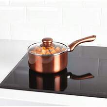 Copper 5 PCS Cookware Saucepans And Frying Pan Pot Set - MetallicCopper - View 3