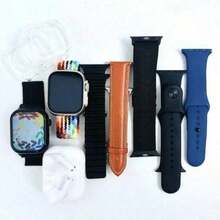 Luxury 10-In-1 Smartwatch Bundle With Wireless Earbuds & Multi-Band Set – HD Touch Screen Fitness Watch, Health Tracking, Waterproof, Compatible With IPhone17Series / IPhone16/15 & Android - Multicolor - View 6