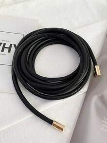 1 Pc Women's Fashion Versatile Minimalist PU Waist Belt, Suitable For Casual Jacket, Coat, Dress, Sweater Summer, School - A - View 3