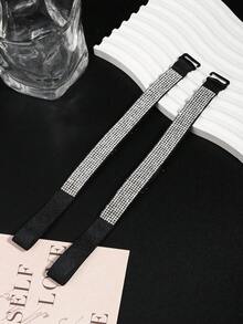 2/4pcs Rhinestone Solid Color Bra Straps, Women Lingerie Strap Accessories - Suitable For Dresses And Daily Wear - Multicolor - View 15