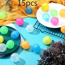1/2/4/6/8/10/12pcs Glow-In-The-Dark Sticky Balls, Can Stick To Ceiling, Stress Relief, Luminous In Dark, Fun Fidget Toys, Suitable For Adults To Relieve Anxiety And Stress - Multicolor - View 18