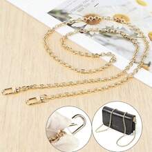 Nuevo accesorio de bolso de mujer: Correa de cadena de metal con herraje reforzado, tono dorado, ajustable y reemplazable, accesorio de moda y duradero, esencial para viajes y vacaciones - Multicolor - Ver 5