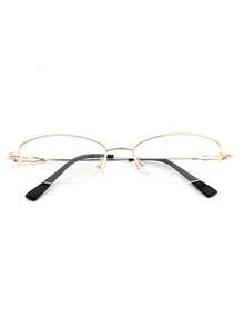 1副男女通用时尚艺术平光眼镜 - 黃色 - 查看 5