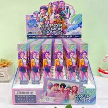 1pc New Black Ink Pen, 0.5mm Gel Pen For Students, Anime Character Stationery, Suitable As Christmas Stocking Stuffer, Christmas Gift, Christmas Decoration - Multicolor - View 4