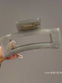 1-3pcs Rectangular Hair Clips, Dopamine Claw Hair Clips, Hair Clips, Hair Claws, Hair Catching Clips, School Supplies, Women's Holiday Outfit Hair Accessories For Autumn/Winter Elegant Claw Clip - Multicolor - View 4