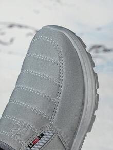 FZY 2026 Winter New Style Women's Snow-Resistant Sport Shoes - With Anti-Slip And Durable Soles And Comfortable Insoles, These Boots Are Perfect For Winter Outings. Simple Design, One-Heel Style, Comfortable And Versatile Winter Boots. Essential Shoes For Valentine's Day Outfit Wearing,FuzzyChic Boots - 灰色 - 查看 8