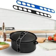 3pcs Adjustable Silicone Sealing Bands, Elastic Silicone Universal Lid Fixation Straps, Leak-Proof, Suitable For Various Pots, Bowls And Pans With Lids - Multicolor - View 2