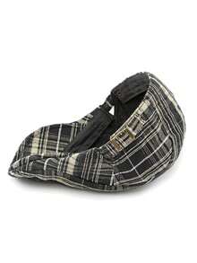 Unisex Plaid Beret Hat, Retro British Style Painter Cap, Warm Fleece Newsboy Cap, Autumn - A - View 6