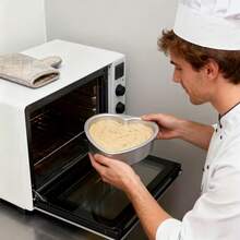 Heart-Shaped Anode Cake Mold - Demolding Base, Anti-Stick Detachable Base, Aluminum Chiffon Cake Mold, Suitable For Birthdays, Parties, Weddings, Oven - Multicolor - View 3