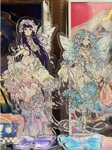 亚克力立牌桌面摆件 芙蓉·德拉库尔 花仙子系列 动漫周边，校园装饰品，节日和生日的完美礼物 - 彩色 - 查看 5