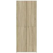 vidaXL Armoire de classement chêne sonoma 60x32x153 cm bois ingénierie - Braun - Übersicht 4