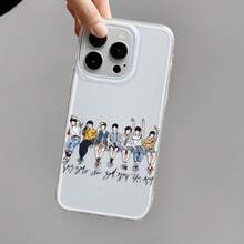 La funda para teléfono con espejo y ilustración de retrato grupal ofrece un diseño elegante y funcional. Compatible con  17,  16 Pro Max,  15 Pro Max,  13 y  12. Fabricada en TPU resistente, ofrece una excelente protección contra golpes y caídas. Un regalo único para familiares, amigos, ocasiones especiales o una grata sorpresa para cumpleaños y festividades. - Blanco - Ver 4