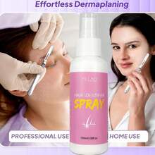 MELAO Hair Identifier Spray Effortless Dermaplaning Spray For Precise Shaving, Makes Hair Visible, For Professional & Home Use, 100ml/3.38fl.Oz