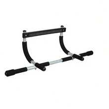 1pc Multi-Function Pull-Up Bar - Doorframe Mounted Single Bar, Portable Iron Fitness Equipment For Shaping, Bodybuilding And Strength Training, Fits Various Doorframes, High Load Capacity, Detachable Multi-Function Home Fitness Training Bar, Suitable For Gym, Home Workout, Sports Accessories, Fitness Equipment, Sports Goods, Unisex, Valentine's Day Gift, Perfect Gift For Fitness Enthusiasts - Black - View 10