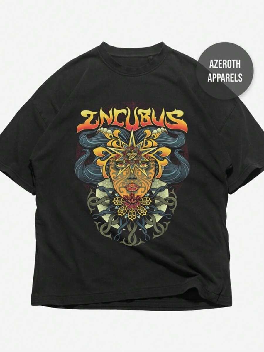 Incubus T-Shirt - Rock Music Shirt - Morning View Album Shirt - Pardon Me - Incubus Merch - Unisex G - 黑色 - 查看 1
