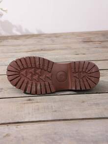 Women's Spring/Autumn Slip-On Loafers, Flat Thick Sole Fashion Casual Shoes - Brown - View 9