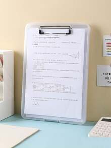 1pc A4 File Folder Board With Storage, High Capacity Office Clipboard With Pen Holder, Metal Clip, Wear-Resistant, Smooth Surface For Writing, Suitable For Writing, Learning, Interviews, Sketching, Applicable For Teachers, Schools, Stationery Stores, Construction Sites, Homes And Other Occasions - Multicolor - View 11