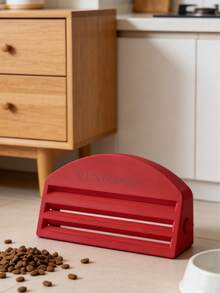 [Customized] Cat Food Squeezer | Customizable Pet Name, Heavy-Duty Plastic Pet Food Dispenser With Non-Slip Base, Easy-Open Lid, No Assembly Required, Compact Design, Plastic, Battery-Free - Multicolor - View 7