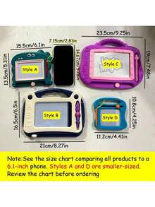 Magnetic Drawing Board For Kids, Cartoon Dinosaur Design, Small Magnetic Doodle Board, Educational Toy, Halloween & Holiday Gift