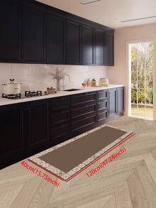 One Piece Of Silicone Kitchen Mat With Colorful Gradient Pattern, Anti-Fatigue, Non-Slip, Quick-Drying And Water-Absorbing, Simple And Stylish Soft Rubber Mat Suitable For Kitchen, Bathroom, Entrance Door, Laundry Room And Other Places ,Room Decor - Multicolor - View 14