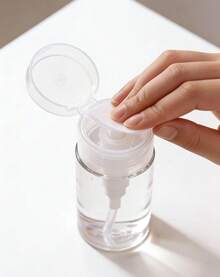 Clear Press Bottle, Reusable, Push Down Pump Dispenser, Empty Cosmetic Acetone Container Travel Bottle Pump Travel Accessories Dormitory Bathroom EssentialsTravel Essentials ,Travel Organizer For Beach ,Summer Vacation Back To School - Nhiều màu - Xem 3