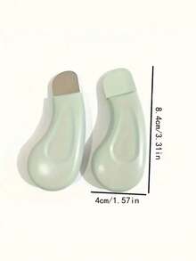 人形黑头清洁工具 - 温和面部毛孔清洁器，非电动护肤勺，纹理表面设计，浅绿色手柄，适合所有季节。 - 彩色 - 查看 8