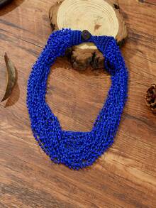 Handmade Beaded Necklace, Bohemian Style Multi-Layered Necklace, European And American Popular