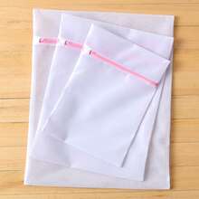 Non-Woven Fabric Laundry Bag Set - Deluxe Edition, Suitable For Delicate Garments, Extra Long Wash Protection, Zipper Closure, Thick Mesh, Machine Washable Lingerie Wash Bag, Hosiery Net Bag, Bra Wash Bag - Laundry Bags In Multiple Colors - View 6