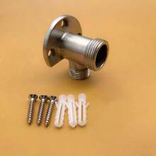 1pc Exposed To Concealed Shower Head Base Converter, Faucet Wall Mount Adapter, Mixing Valve Fixed Base Offset Adapter