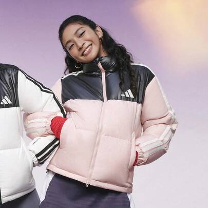  Adidas PUFFY DOWN Loose Casual 600 Fill Power Down Jacket, Women