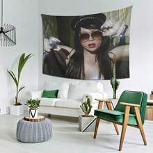 Ayesha Erotica-Themed Tapestry - Iconic Video Star Portrait Wall Hanging With Signature Look, Large Horizontal Fabric Poster For Decor, Party & Bedroom Aesthetic - Perfect Gift For Fans - Nhiều màu - Xem 3