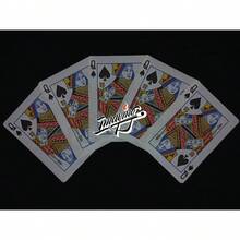 Tendencia5 Cartas (tamaño Estándar) De Papel Flash 'premium' (frente)Calidad premium - Reyna Espadas - Ver 5