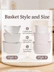 Customized Woven Baby Basket, Baby's First Christmas Gift, Embroidered Newborn Woven Basket, Rope Baby Room Basket, Baby Shower Basket - Multicolor - View 5