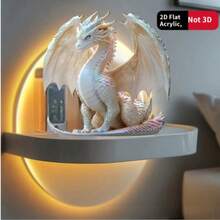 1 Tượng Rồng Mắt Xanh Nhiều Màu Sắc, Chất Liệu Acrylic, Trang Trí Bàn Làm Việc Theo Phong Cách Kỳ Ảo - Thiết Kế Chân Thực Với Vảy Xanh Rực Rỡ, Lý Tưởng Cho Nhà Cửa, Văn Phòng Và Không Gian Ngoài Trời, Cũng Là Món Quà Valentine Hoàn Hảo - Nhiều màu - Xem 2