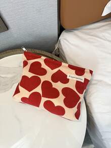 One Large Red Heart-Shaped Makeup Bag Portable Travel Bag Storage Makeup Organizer Makeup Case Makeup Travel Toiletry Organizer Essentials Gifts Storage Zipper Accessories Nail, Makeup Bag, Make Up Bag, Makeup Bags, Cosmetic Bag, Makeup Organiser, Makeup Pouch, Bag, Vanity, Make Up Pouch, Pouch Bag, Small Makeup Bag, Makeup Pouch, Cosmetic Bag, Large Capacity, Large Makeup Bag, Christmas Gifts, Pouch, Gifts For Women, Pouch / Small Handbag, Makeup Organizer, Pouch, Brush Holder, Mini Pouch, Large Capacity Pouch, Gifts For Women, Christmas Gifts, Gift Ideas For Women - 紅桃心 - 查看 3