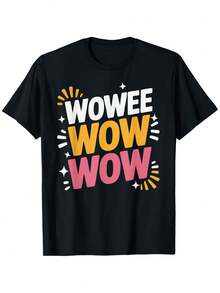 Wowee Wow Wow T-Shirt - 黑色 - 查看 6