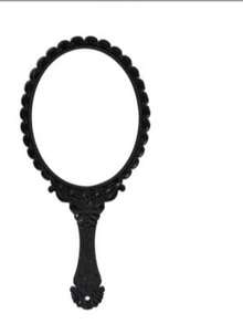 Large Vintage Floral Pattern Mirror, Rose Gold High Definition Handheld Makeup Mirror, Portable Lace Edged Hand Mirror (Special Offer Item), Random Delivery - Multicolor - View 3